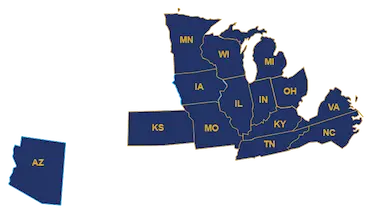 areas served